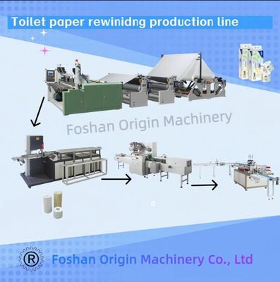 গুণ  3000mm size toilet /JRT/Kitchen towel production line with glue lamination unit কারখানা