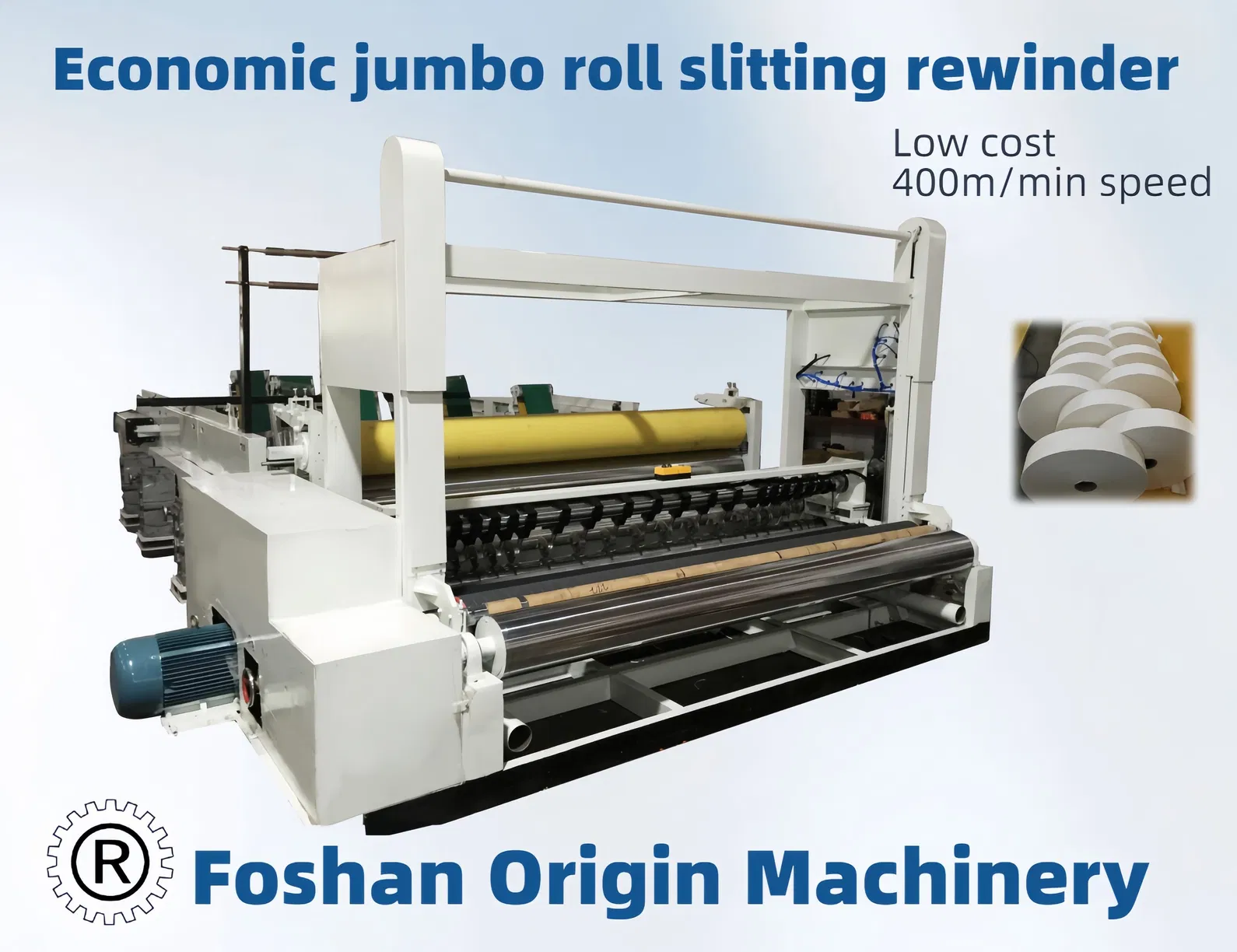 1800 মিমি Finished Jumbo Roll Slitting Machine Rewinding With Good Efficient 0
