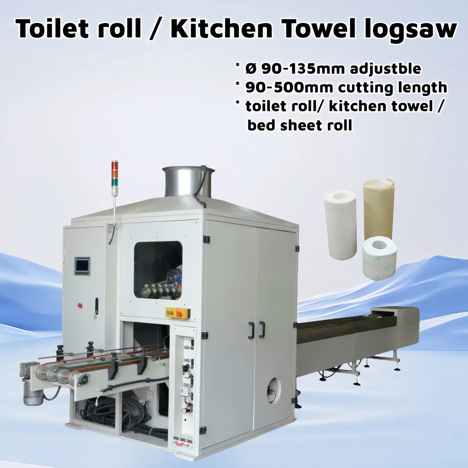 High efficiency fully Automatic Toilet Roll Rewinding Machine Production LINE with good price 3